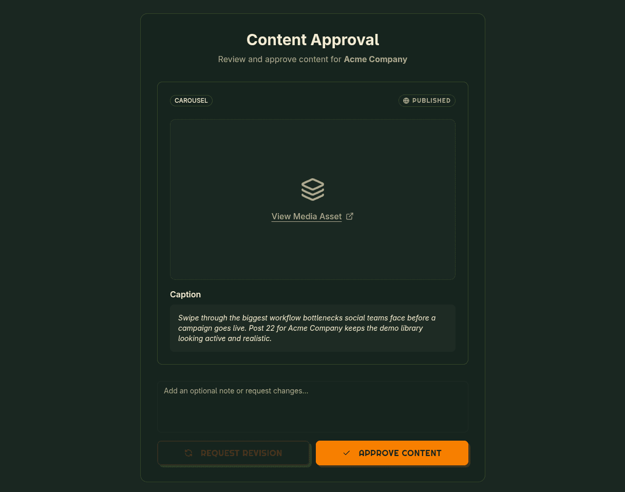 One-Click Approval Magic